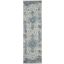 Tranquil Ivory And Light Blue 7 Runner Area Rug