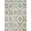 Tranquil Ivory And Turquoise 6 X 9 Area Rug