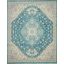 Tranquil Ivory And Turquoise 9 X 12 Area Rug