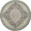 Tranquil Light Grey Multicolor 5 Round Area Rug