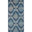 Tranquil Navy And Light Blue 2 X 4 Area Rug