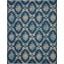 Tranquil Navy And Light Blue 9 X 12 Area Rug