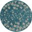 Tranquil Turquoise 5 Round Area Rug