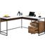 Tremont Row L-Shaped Desk In Sindoori Mango