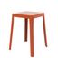 Tresse Stackable Poly Stool In Orange
