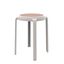 Tresse Stackable Round Poly Stool In White