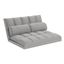 Tri-Fold Foam Folding Mattress and Sofa Bed with Pillow In Beige