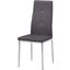 Trina Bi Cast Leather Dining Side Chair Set of 2 In Gray