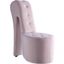 Tristram 19 Inch Velvet High Heel Shoe Chair In Pink