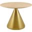 Tupelo 40 Inch Dining Table In Natural and Gold