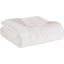 Tuscany Microfiber Oversized Quilted Throw With Scalloped Edges In White