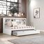 Twin Bookcase Daybed With Trundle In White