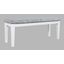 Urban Icon 45 Inch Upholstered Dining Bench In White