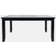 Urban Icon 66 Inch Extension Glass Inlay Dining Table In Black