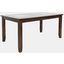 Urban Icon 66 Inch Extension Glass Inlay Dining Table In Merlot