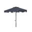 Uv Resistant Zimmerman 9 Ft Crank Market Push Button Tilt Umbrella with Flap in Navy