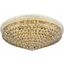 Primo 36" Gold 20 Light Flush Mount With Clear Royal Cut Crystal Trim