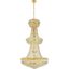 Primo 36" Gold 32 Light Chandelier With Clear Royal Cut Crystal Trim