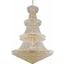 Primo 72" Gold 66 Light Chandelier With Clear Royal Cut Crystal Trim
