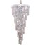 Spiral 22" Chrome 18 Light Chandelier With Clear Royal Cut Crystal Trim