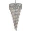 Spiral 36" Chrome 26 Light Chandelier With Clear Royal Cut Crystal Trim