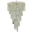 Spiral 48" Chrome 29 Light Chandelier With Clear Royal Cut Crystal Trim