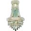 V1802W12SC/RC Primo 12" Chrome 4 Light Wall Sconce With Clear Royal Cut Crystal Trim