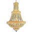 Century 30" Gold 17 Light Chandelier With Clear Royal Cut Crystal Trim