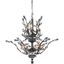 Orchid 21" Dark Bronze 8 Light Chandelier With Clear Royal Cut Crystal Trim