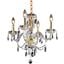 Princeton 17" Gold 4 Light Pendant With Clear Royal Cut Crystal Trim
