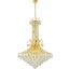 Toureg 35" Gold 16 Light Chandelier With Clear Royal Cut Crystal Trim