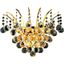 Victoria 16" Gold 3 Light Wall Sconce With Clear Royal Cut Crystal Trim