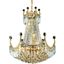 Corona 20" Gold 9 Light Chandelier With Clear Royal Cut Crystal Trim
