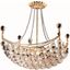 Corona 20" Gold 8 Light Chandelier With Clear Royal Cut Crystal Trim