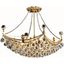 Corona 14" Gold 6 Light Chandelier With Clear Royal Cut Crystal Trim