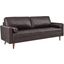 Valour Brown 81 Inch Leather Sofa