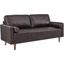 Valour Brown Leather Sofa