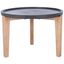 Valton Side Table in Natural and Black