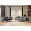 Vanessa 2 PC Living Room Set Made with Wood In Gray