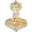 Belenus 18" Gold 6 Light Pendant With Clear Royal Cut Crystal Trim