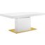 Vector Expandable Dining Table EEI-4660-WHI-GLD
