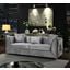 Velencia Sofa Made with Wood In Silver