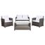 Vellor 4Pc Living Set in Grey