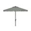 Venice 11Ft Crank Umbrella in Grey