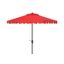 Venice 11Ft Crank Umbrella in Red