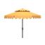 Venice 9Ft Rnd Double Top Crank Umbrella in Yellow