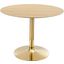 Verne 40 Inch Dining Table EEI-4754-GLD-NAT