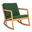 Vernon Rocking Chair in Natural and Green