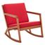 Vernon Rocking Chair in Natural and Red