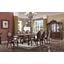 Versailles 120 Inch Dining Room Set With Oval Back Chairs (Cherry Oak)